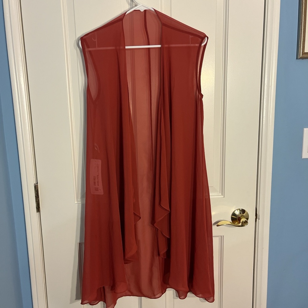 Terracotta red vest